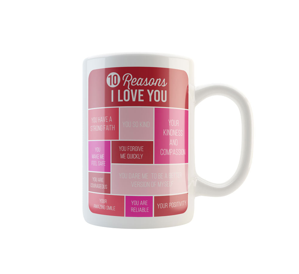 Personalised Mug | 10 Reason I Love You