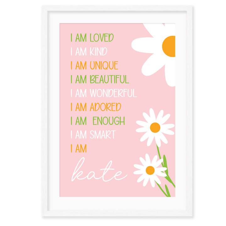 Personalised Kids Wall Art │Daisy Affirmations