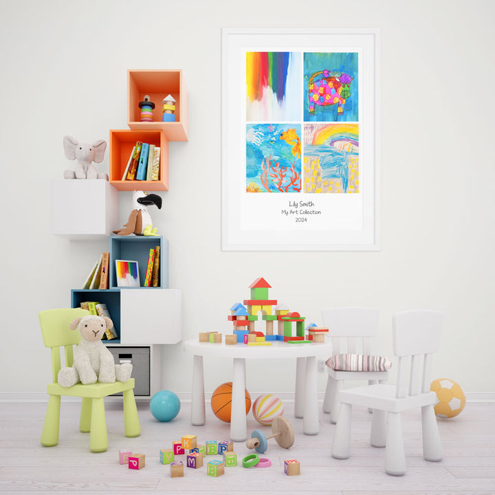 Your Childs Art Poster Collage