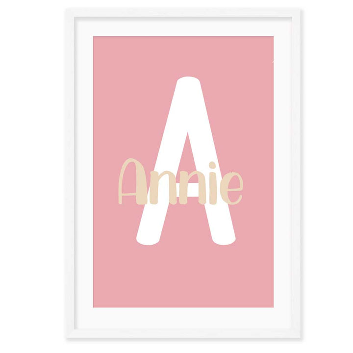 Personalised Kids Wall Art │Flowers and Name