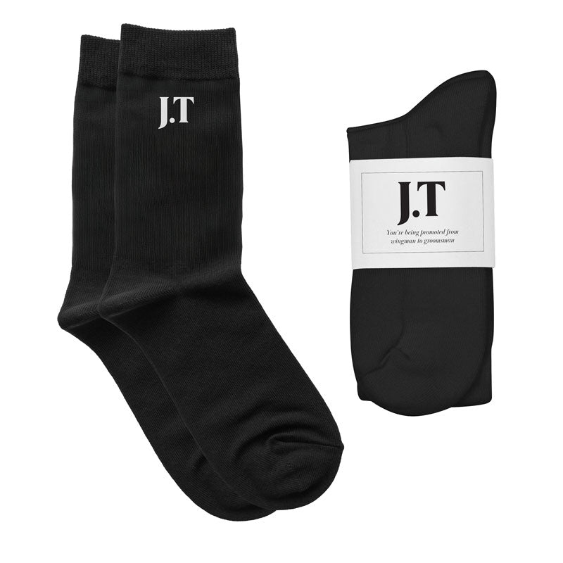 Personalised Groom Socks - Initials