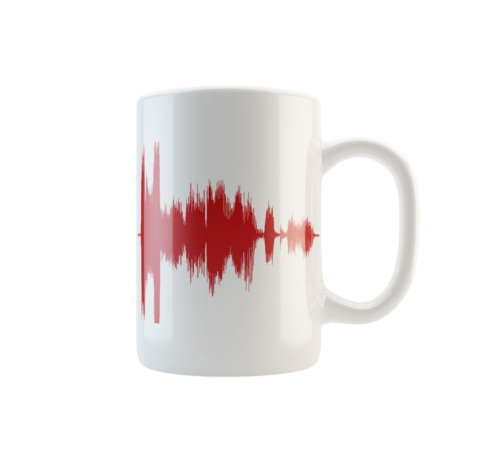 personalised soundwave mug