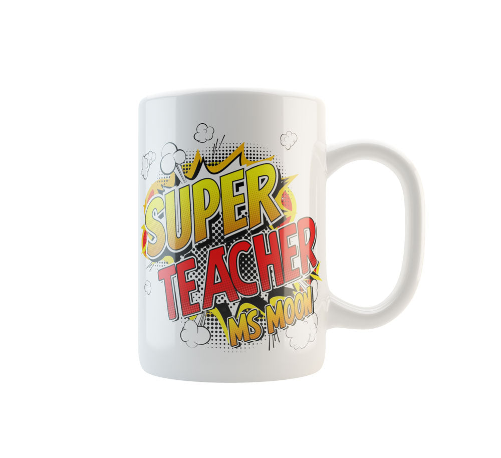 super-teacher-comic-mug-personalised
