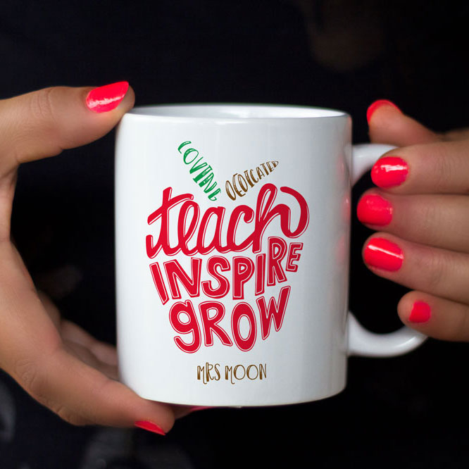 Personalised Mug | Teacher - Teach Inspire Grow