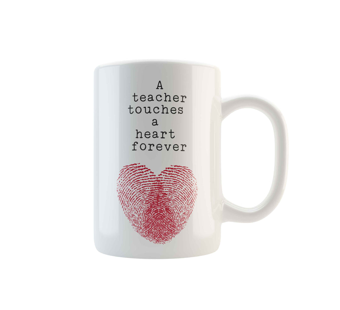 A Teacher Touches a Heart Forever Novelty Mug - Georgie & Moon