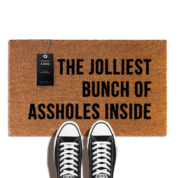 Funny Novelty Doormat - Jolliest Bunch