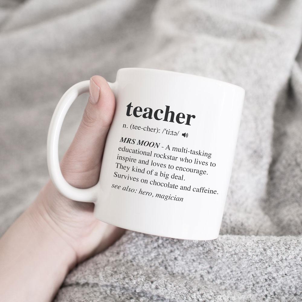 Teacher Dictionary Quote Personalised Mug