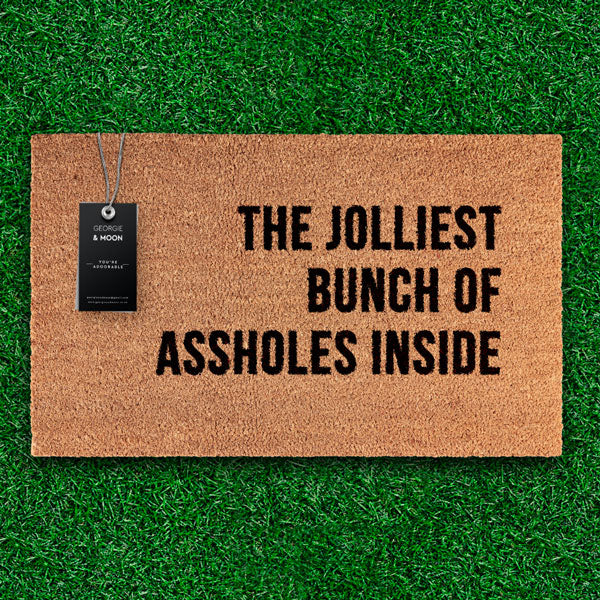 Funny Novelty Doormat - Jolliest Bunch