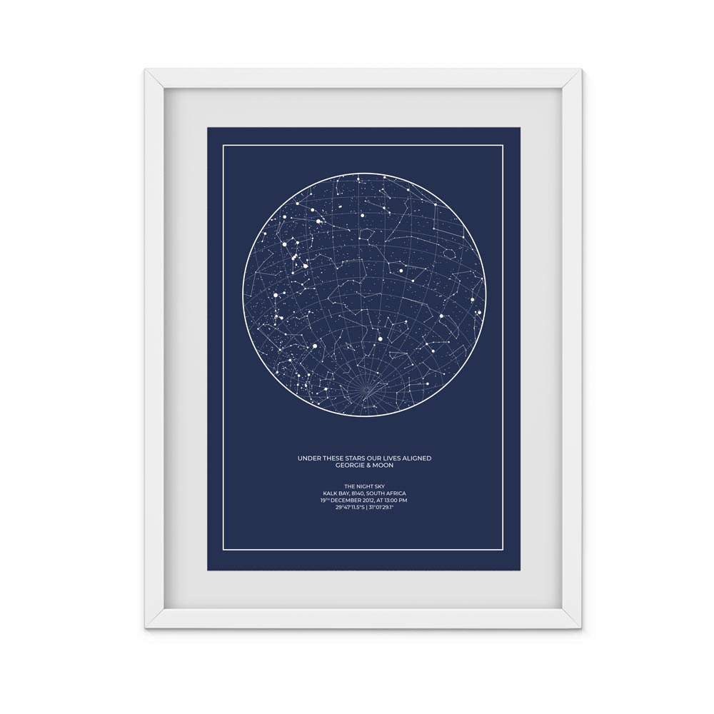 Personalised Star Map SMC001 – Georgie & Moon